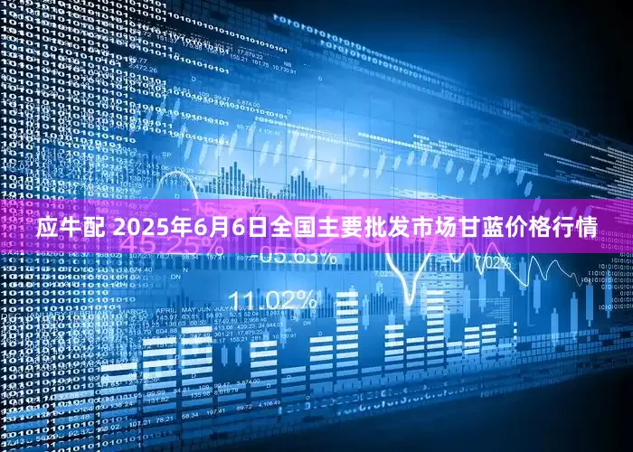 应牛配 2025年6月6日全国主要批发市场甘蓝价格行情